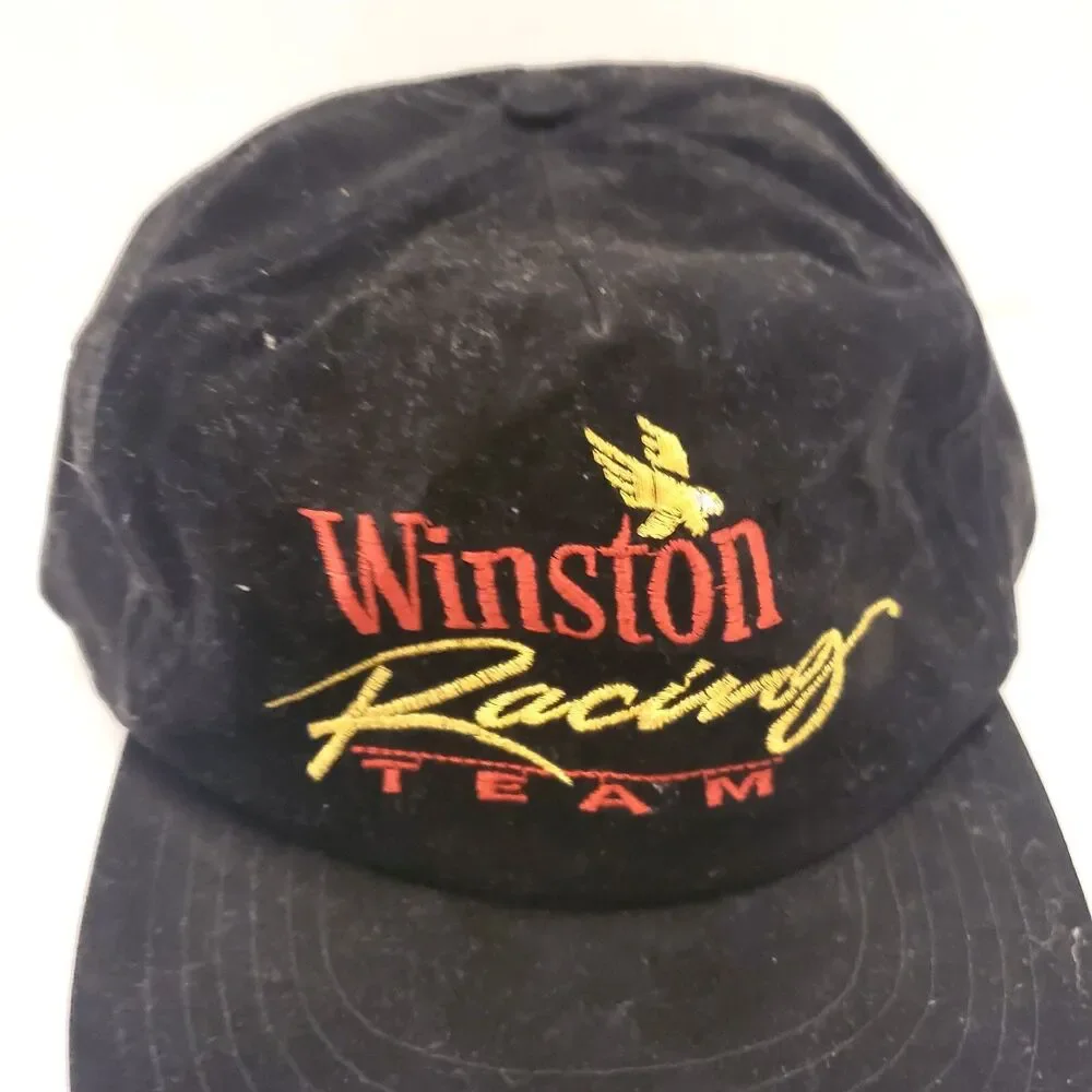 Vintage 90's Winston Racing Team Snapback Hat Cap Embroidered Nascar